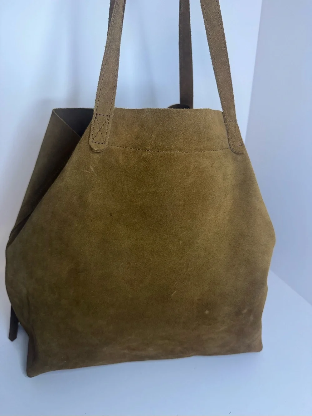 #347 Madewell Transport Suede Fringe Edition Tote Bag